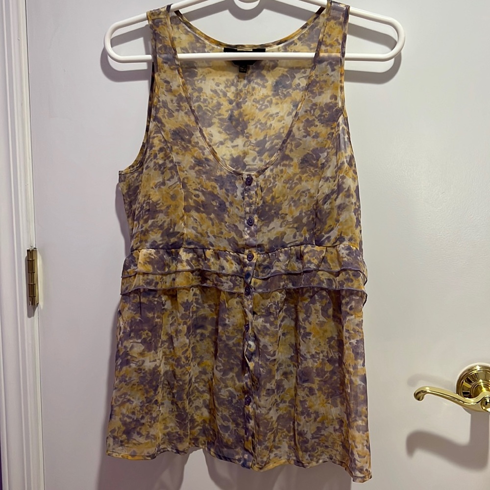 Jack by BB Dakota Printed Sleeveless Blouse Tank